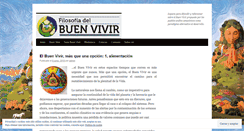 Desktop Screenshot of filosofiadelbuenvivir.com