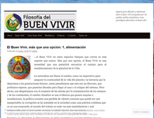Tablet Screenshot of filosofiadelbuenvivir.com